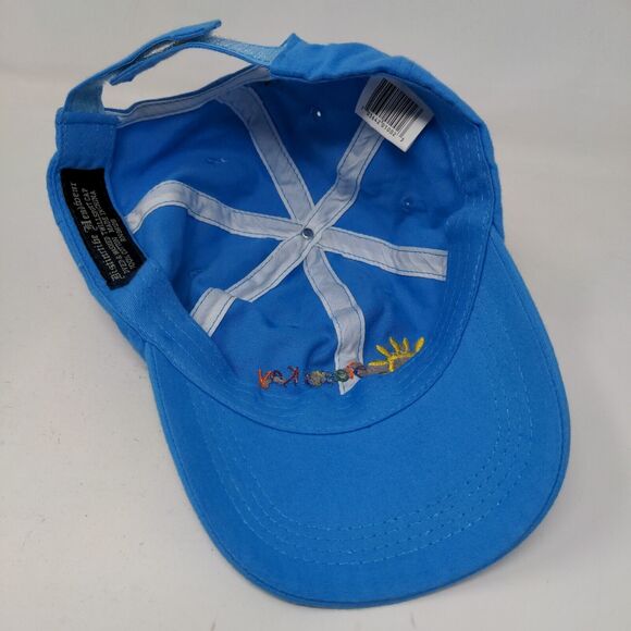 Distinctive Headwear Boy's Strapback Hat Blue Embroidered Siesta Key Logo Cotton - Picture 6 of 7